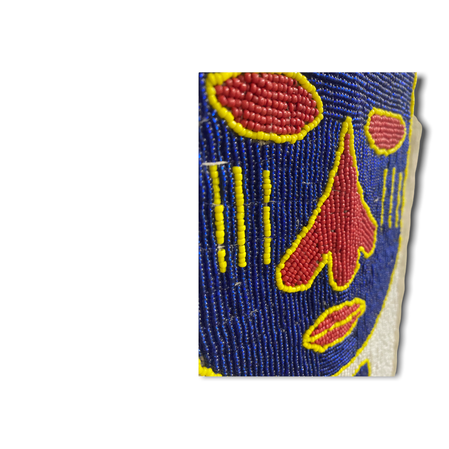 Yoruba Beaded Sash - Nigeria - Lizard& Faces (04)