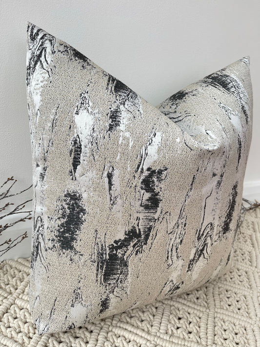 The Couture Cushion - The Black and Beige Zanella - Style No. 37