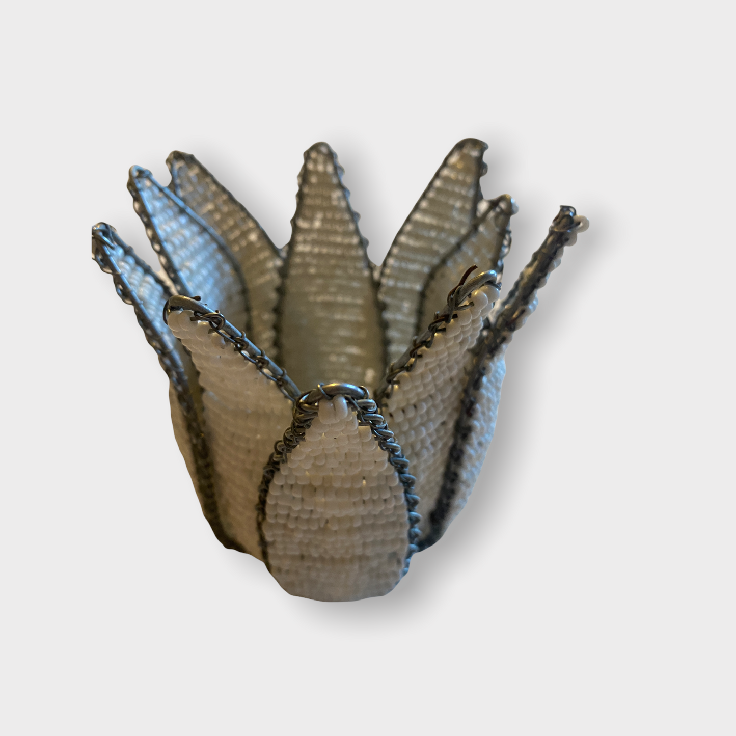 Beaded Protea Flower Candle Holder- South Africa