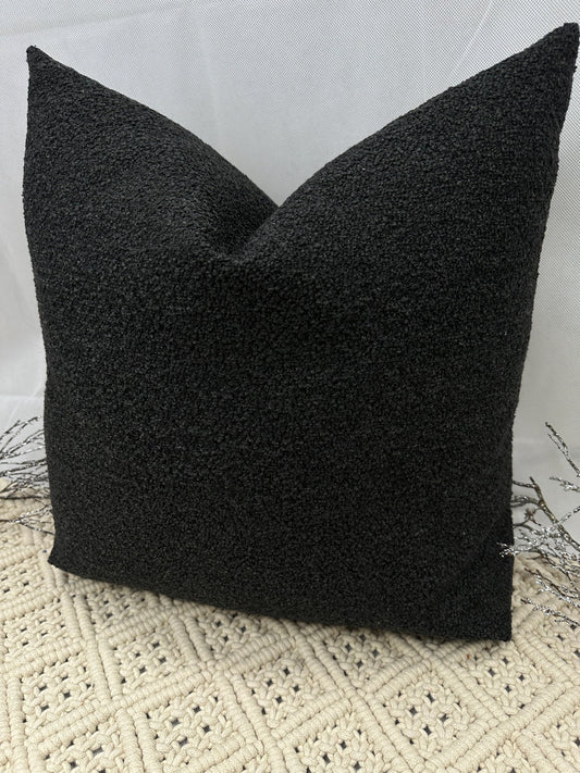 The Couture Cushion - The Luxury Black Boucle - Style No. 103
