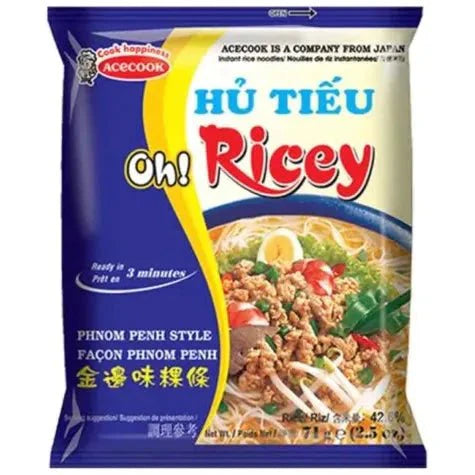 ACECOOK OH! RICEY Instant Rice Noodles Phnom Penh Style 71g