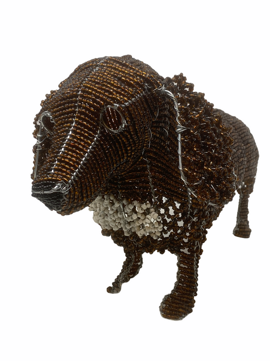 Hand Beaded Dog Sculpture - Dachshund