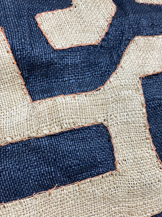 African Kuba cloth cushion 50x50cm