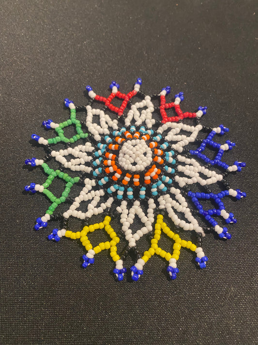 Handmade glass beaded coasters - South Africa