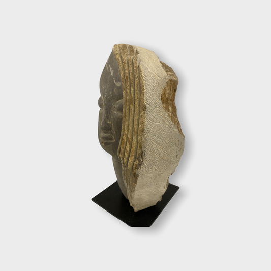 Stone head sculpture by Rizimu Chiwawa Zimbabwe (3003)
