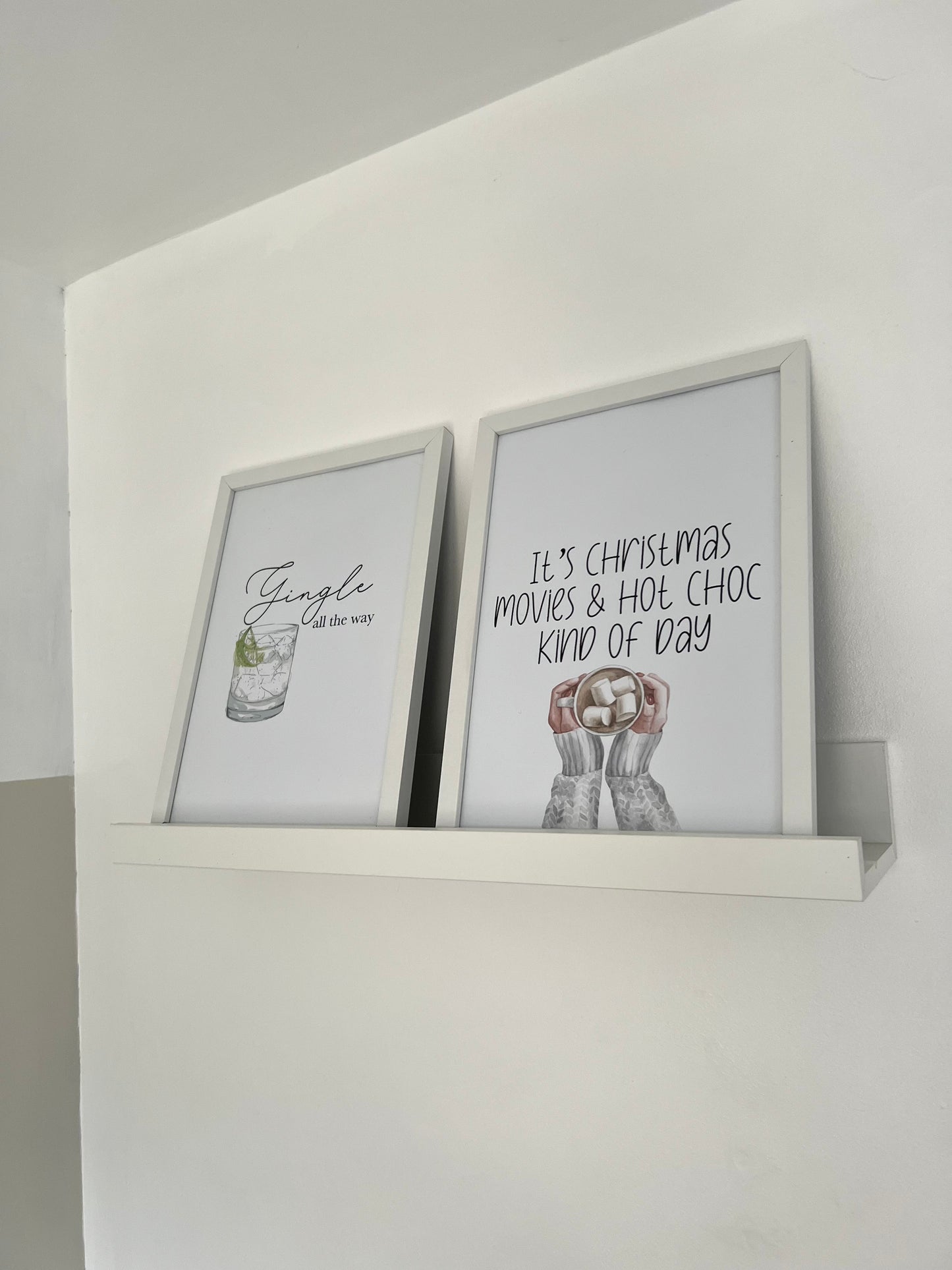 Gingle All The Way Christmas Seasonal Wall Home Decor Print