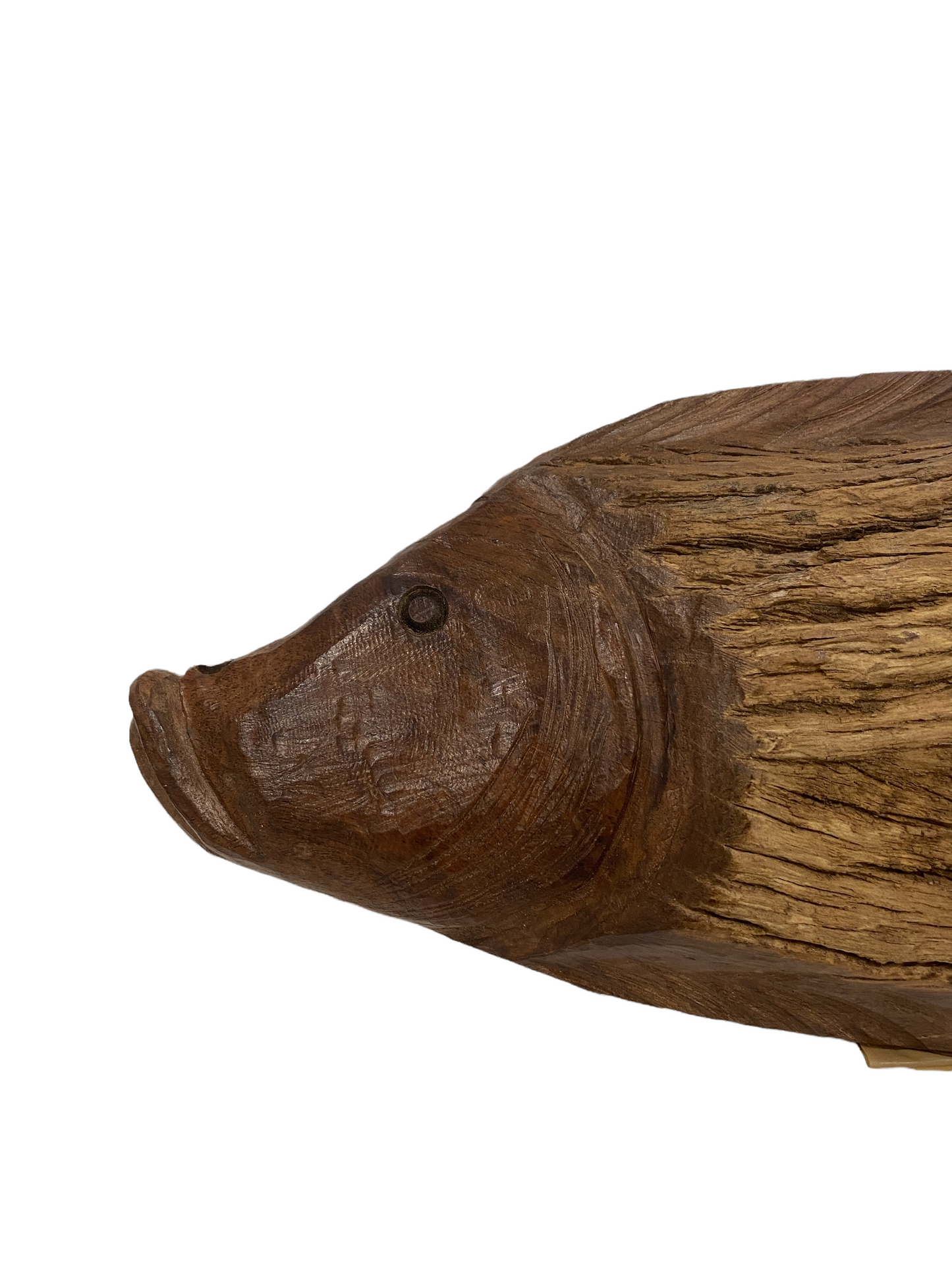 Driftwood Hand Carved Fish - S (1104)