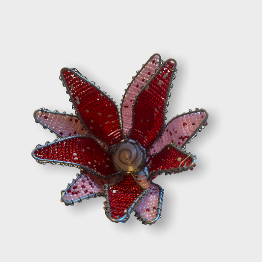 Beaded Protea Flower Candle Holder- South Africa