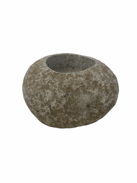 Zimbabwe Stone carved Tea Light holder - S