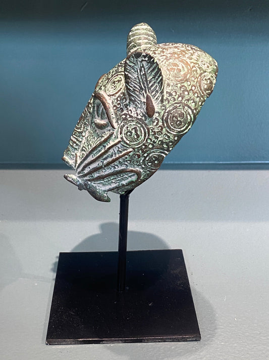 Benin Leopard Bronze - Sculpture (7.05)