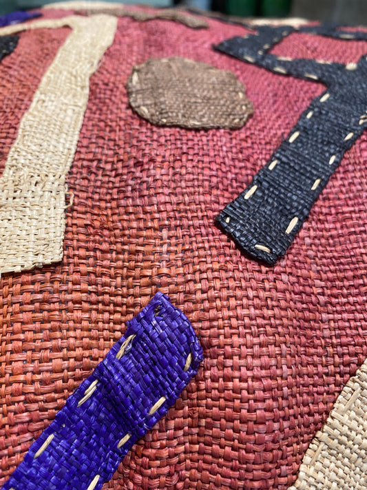 African Kuba Cloth cushion 60x60 (03)