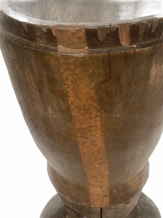 African Grain Stomper Stool/Planter - Zambia