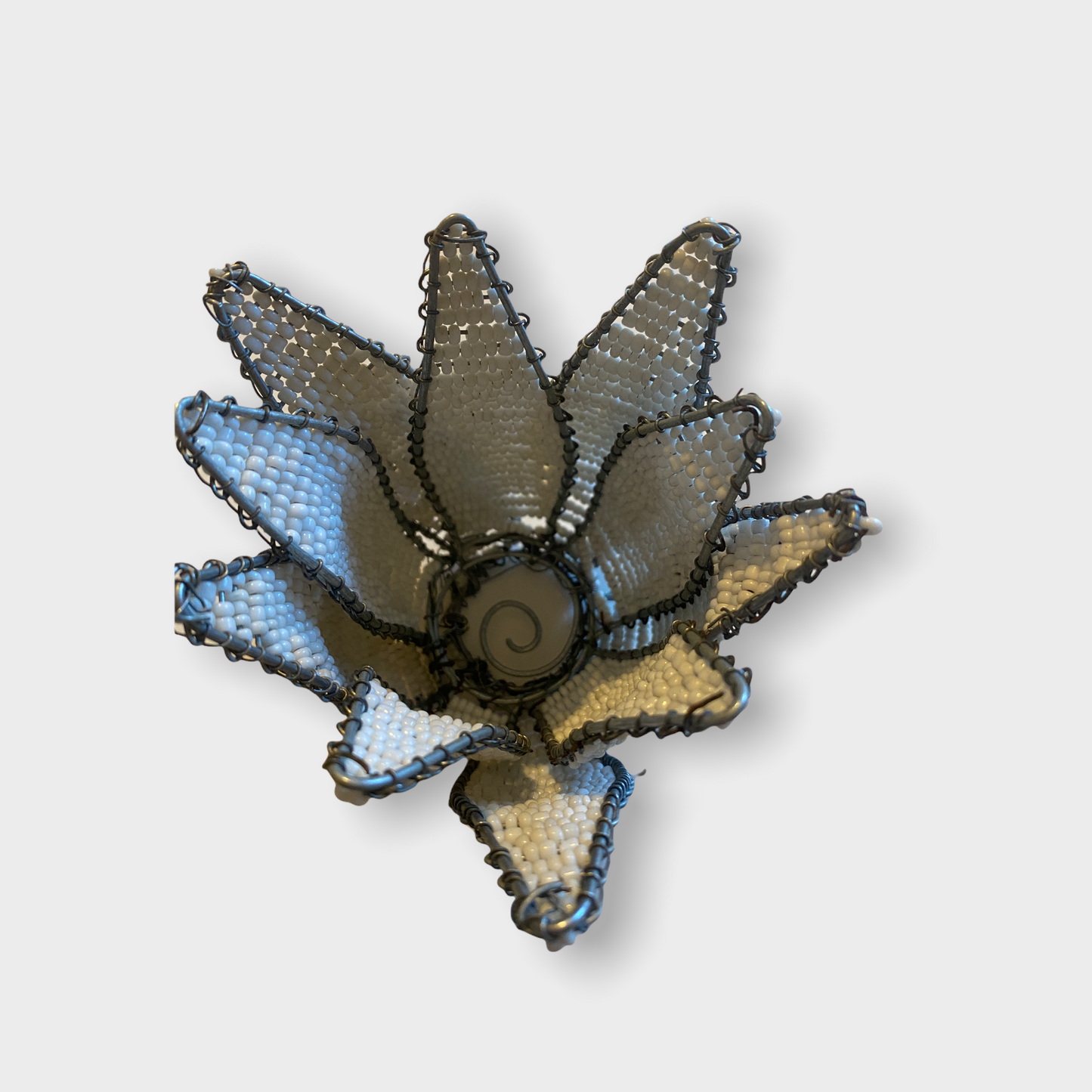 Beaded Protea Flower Candle Holder- South Africa