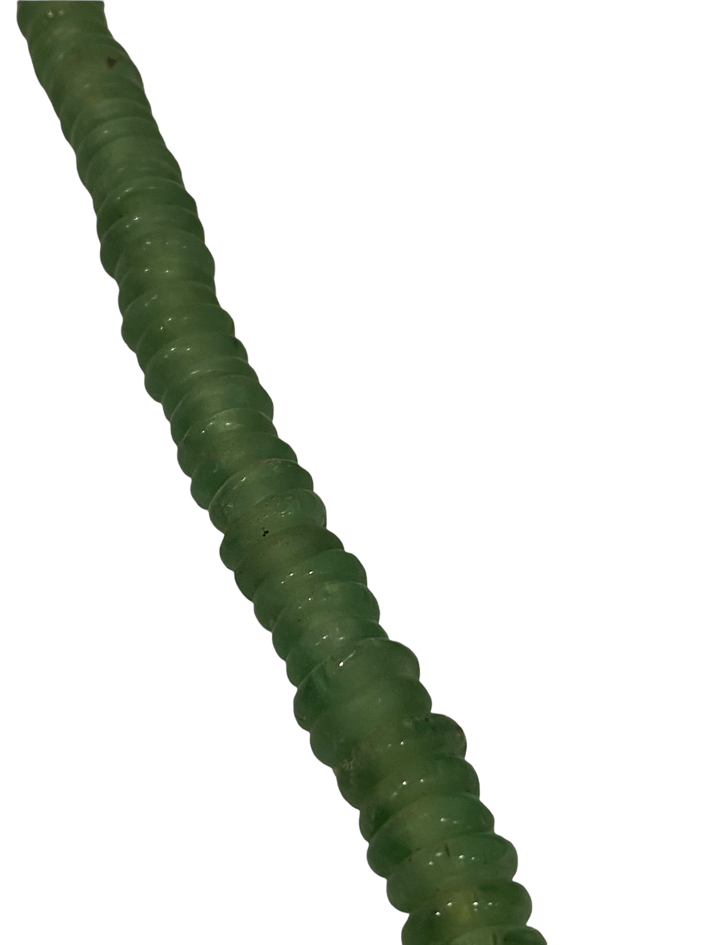 Ghana Glass Beads Necklace- Green (84.3)