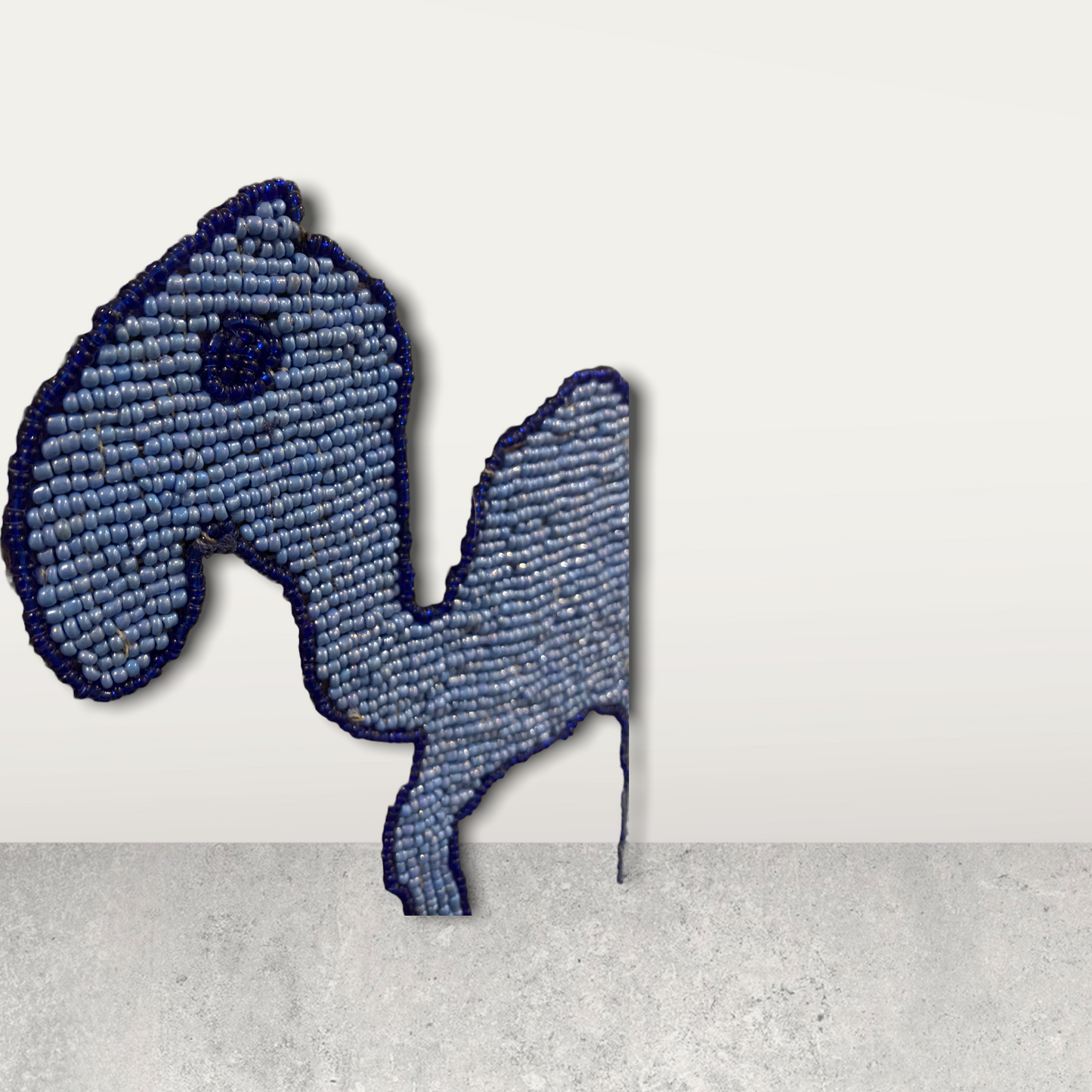 Yoruba Beaded Sash - Nigeria - Camel (09)