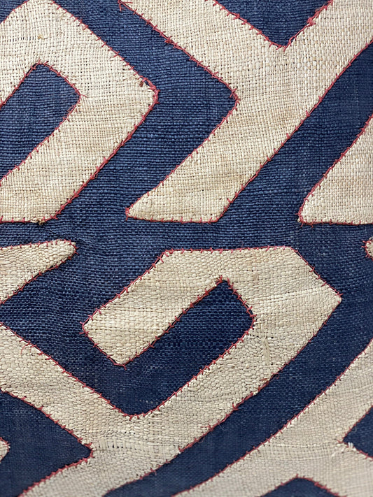 African Kuba cloth cushion 50x50cm (cw1)