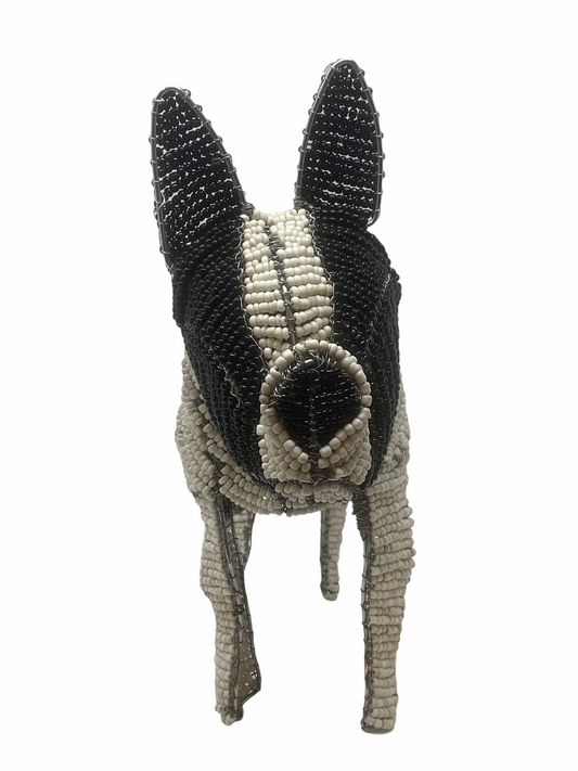 Hand Beaded Dog Sculpture -