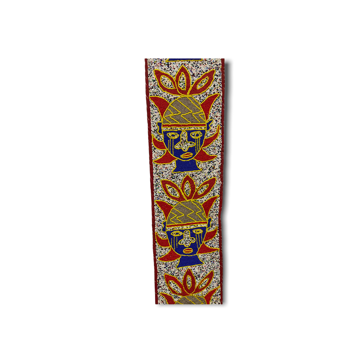 Yoruba Beaded Sash - Nigeria - Flower (05)