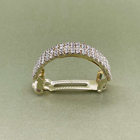 Cassandra Gold Diamante Ponytail Clip