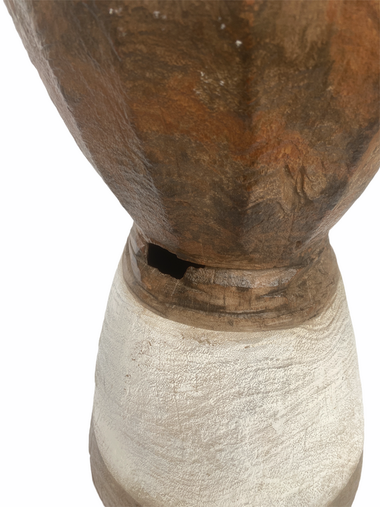 Lozi Grain Stomper Stool/Side Table - Zambia