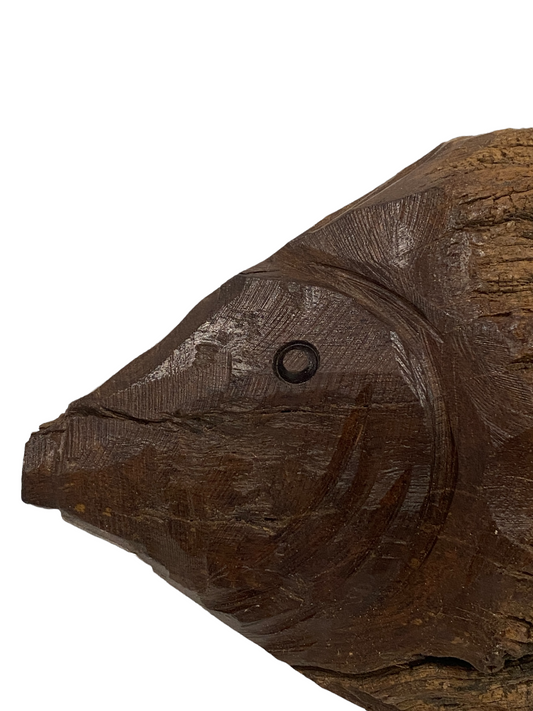 Driftwood Hand Carved Fish - S (1105)