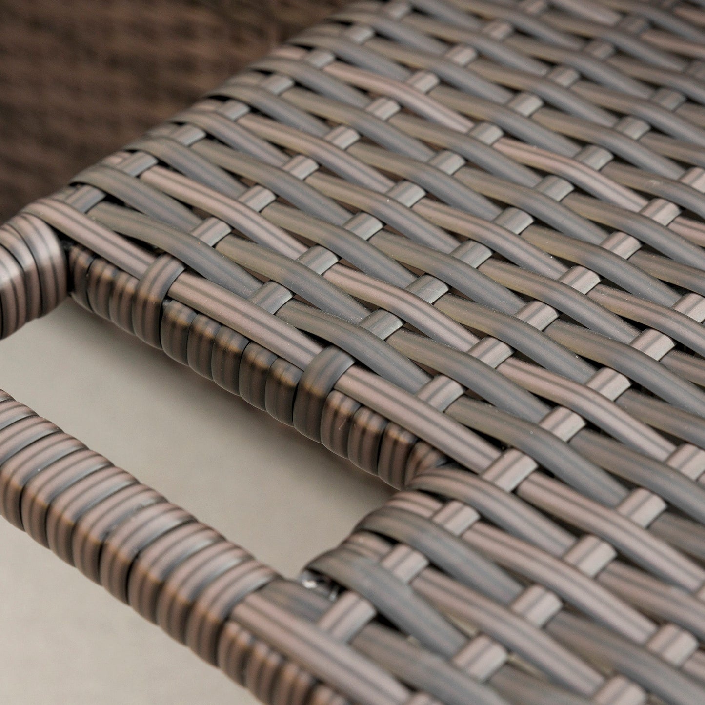 2 Seater Double Rattan Sun Lounger Recliner Day Bed Wicker Sofa Outsunny