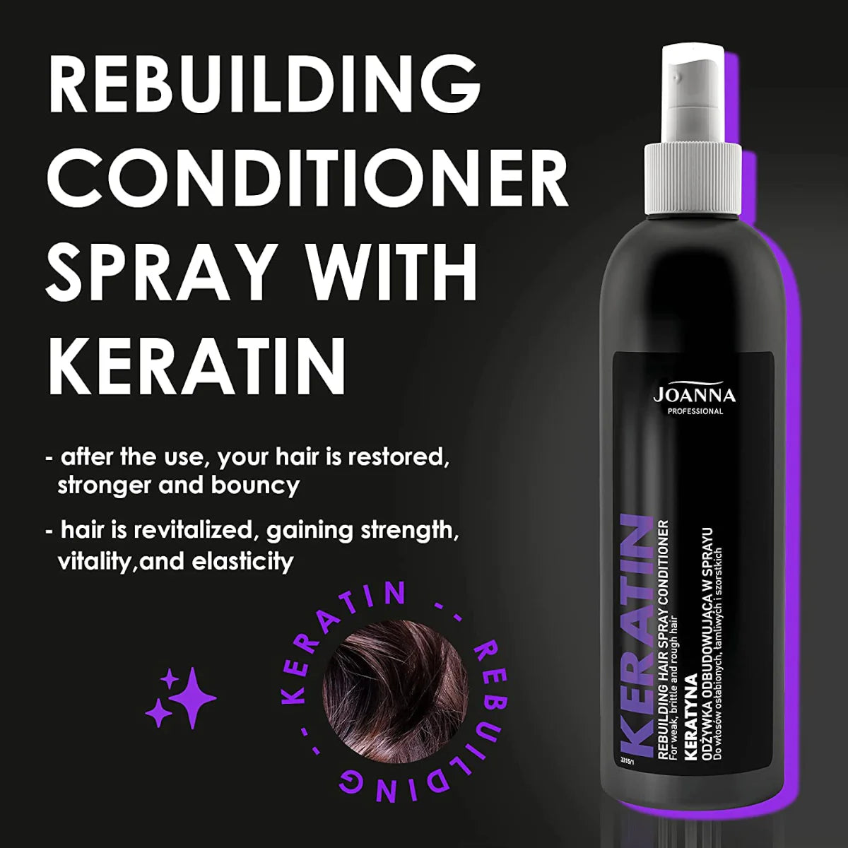Joanna Professional Keratin Rebuilding Spray Conditioner