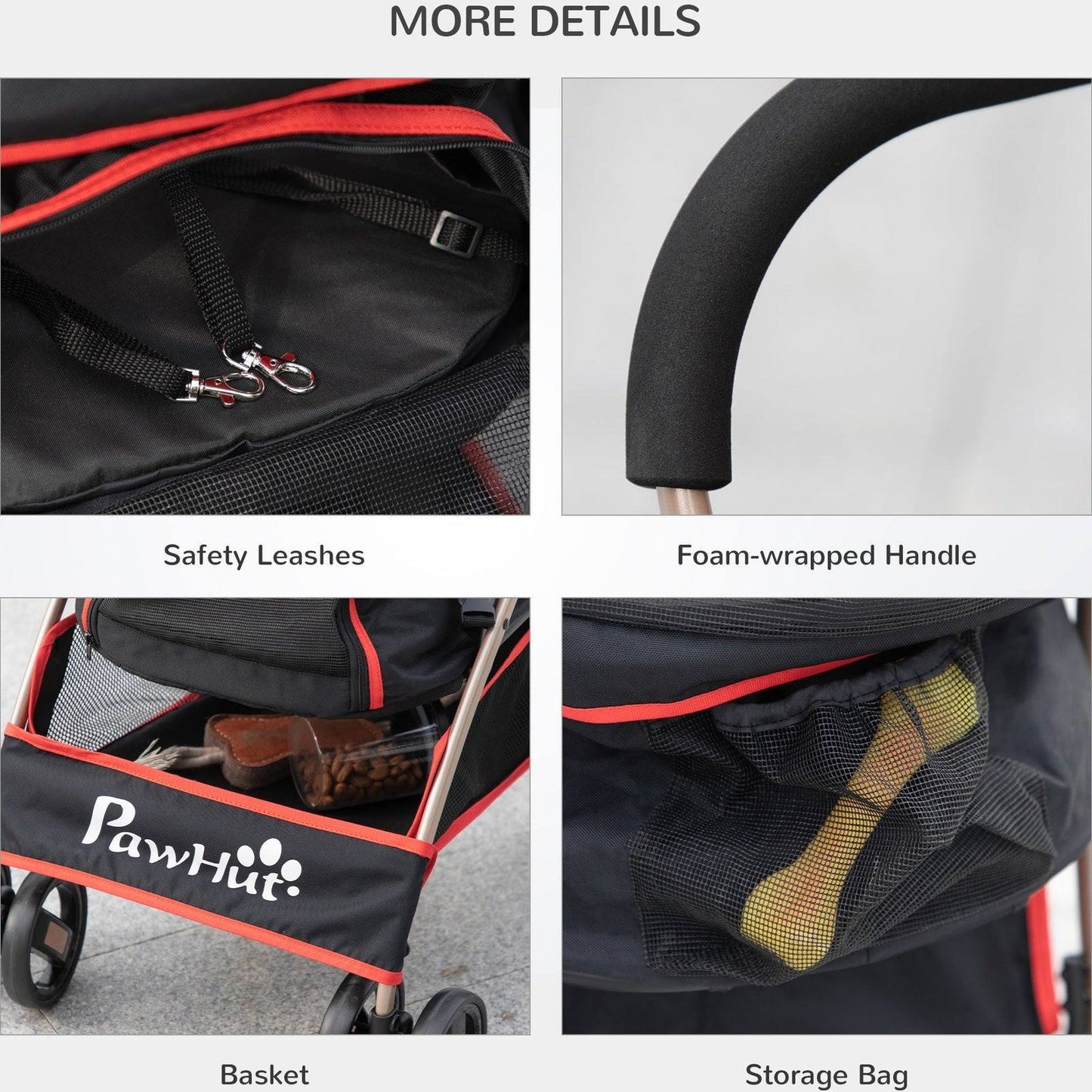 PawHut Detachable Pet Stroller