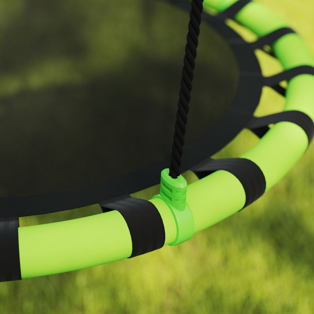 AIYAPLAY Kid Nest Swing Seat, 60cm Diameter Round Saucer Swing Set