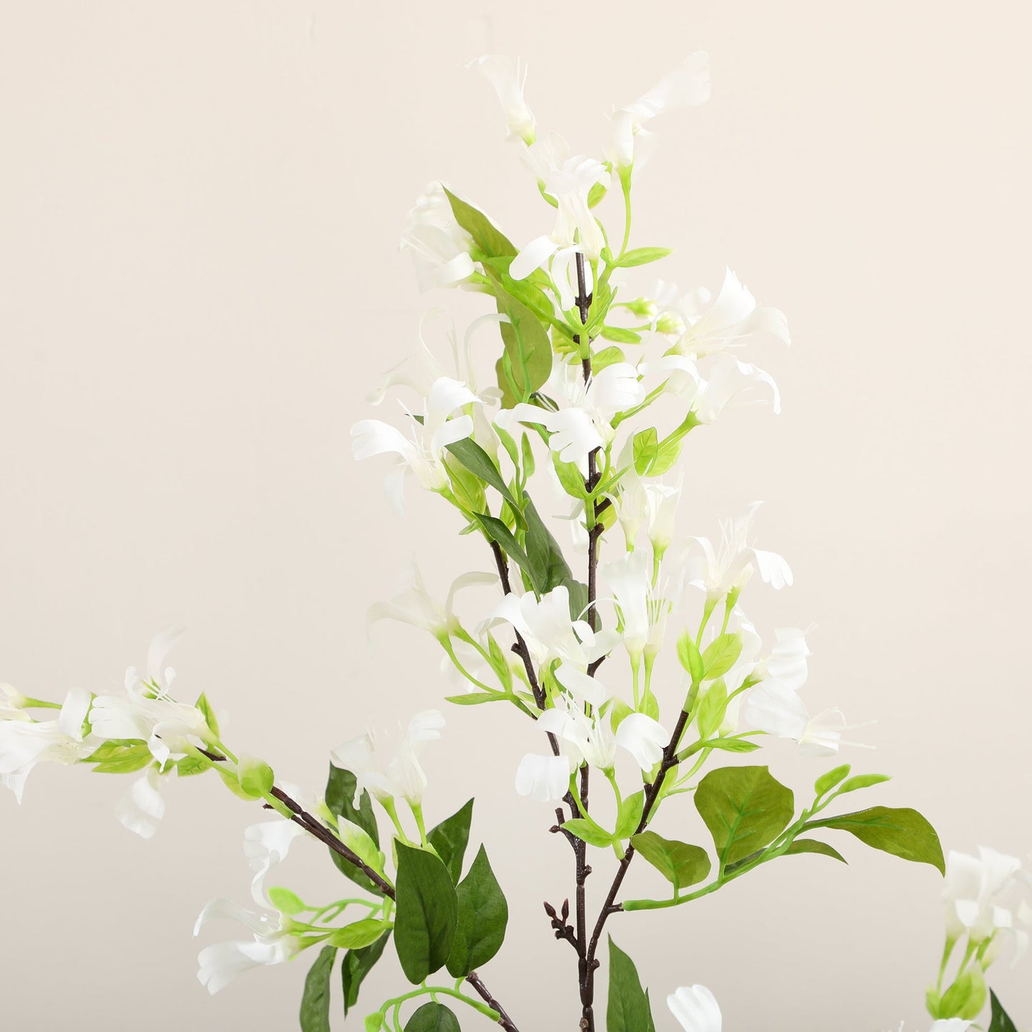 Artificial Plants Honeysuckle Flower in Pot Fake Plants with Curved Boots for Indoor Outdoor