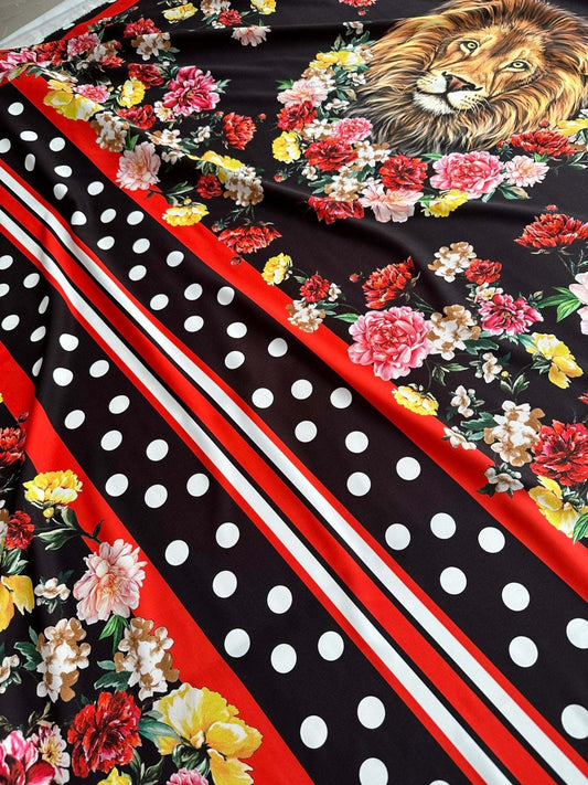 Floral Print Fabric – Custom Printed Fabric, Choose Material by Metre