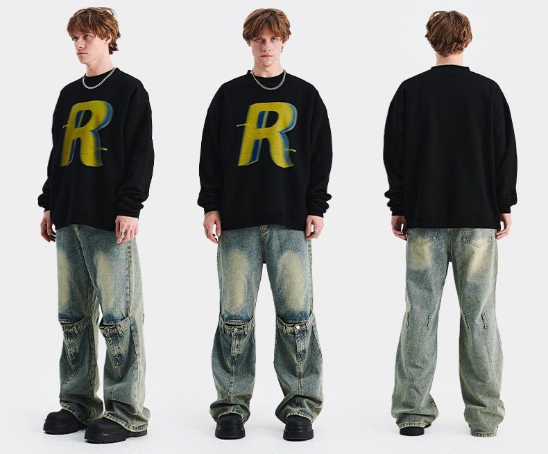 Loose Trendy Round Neck Long Sleeve Sweater