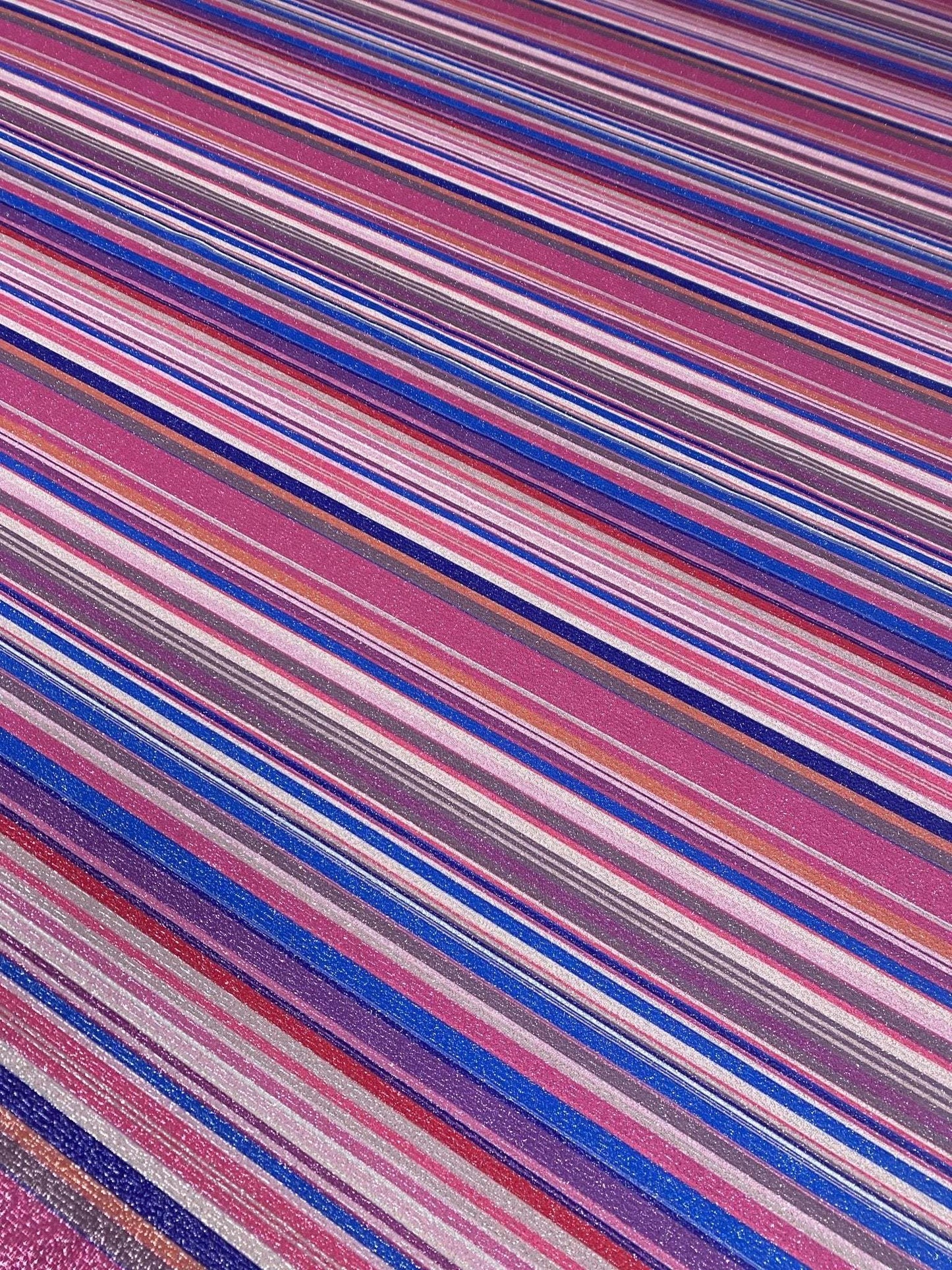 Lurex Striped Glitter Fabric