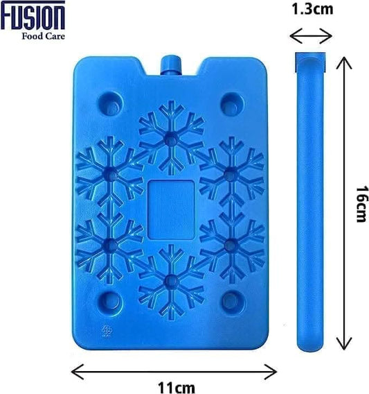 Reusable Ice Packs for Cool Box - Four Pack Freezer Blocks 16x11cm