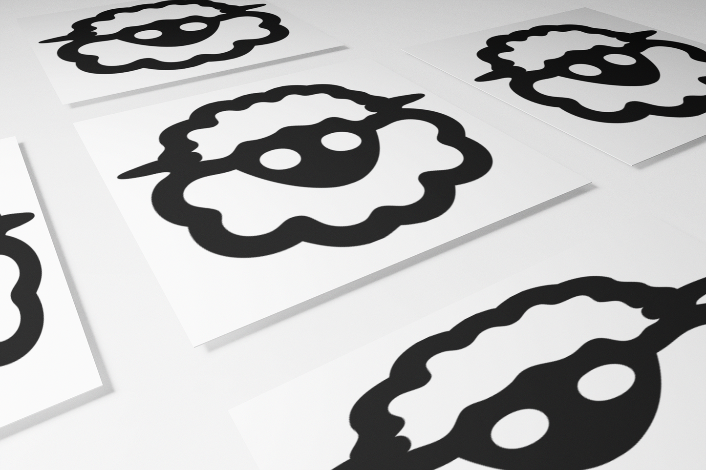 Funny Cartoon Sheep Sticker