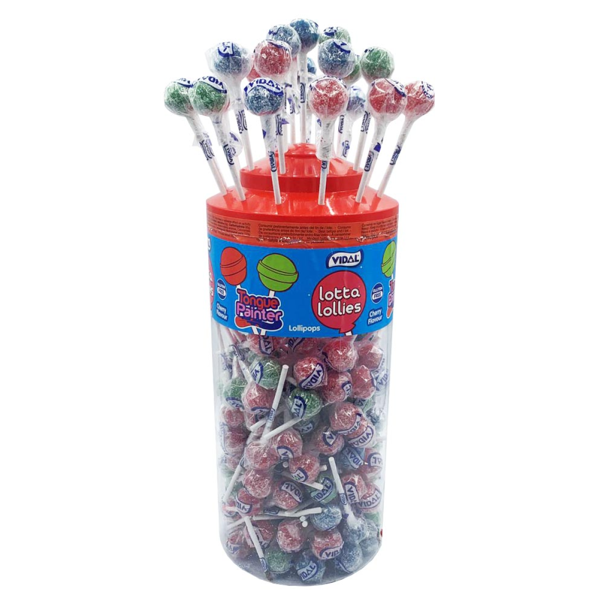 Tongue Painter (3 Colour) Lollies - 150 count Sweets