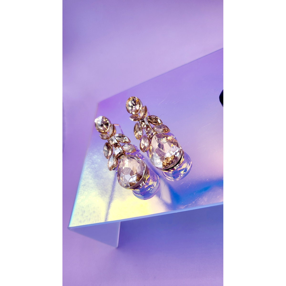 Trinity Crystal Drop and Dangle Earrings