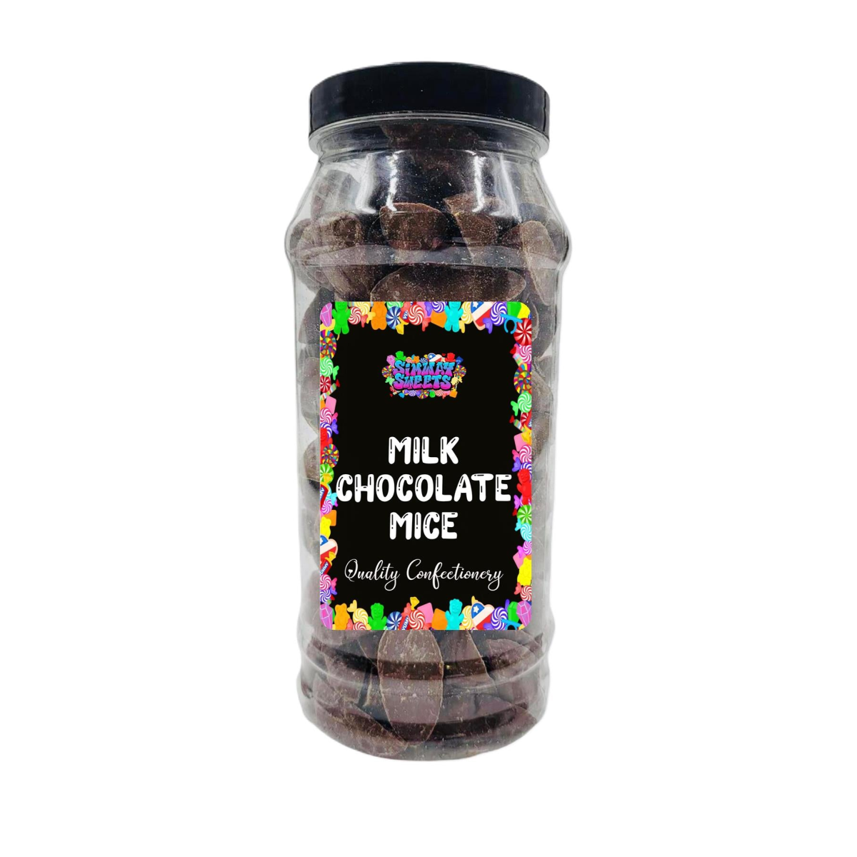 Milk Chocolate Mice Retro Sweets Gift Jar - 655g