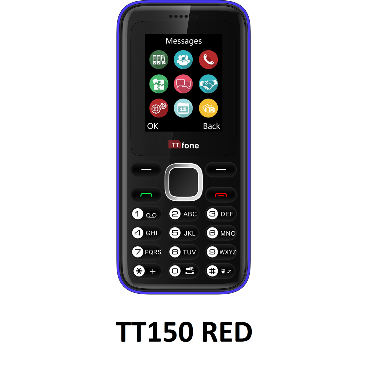 TTfone TT150 Red with EE sim