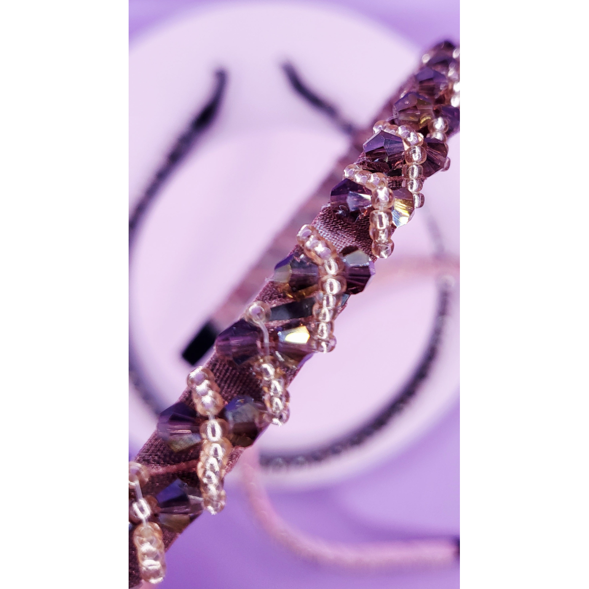 Crystal Gold Beaded Hair band