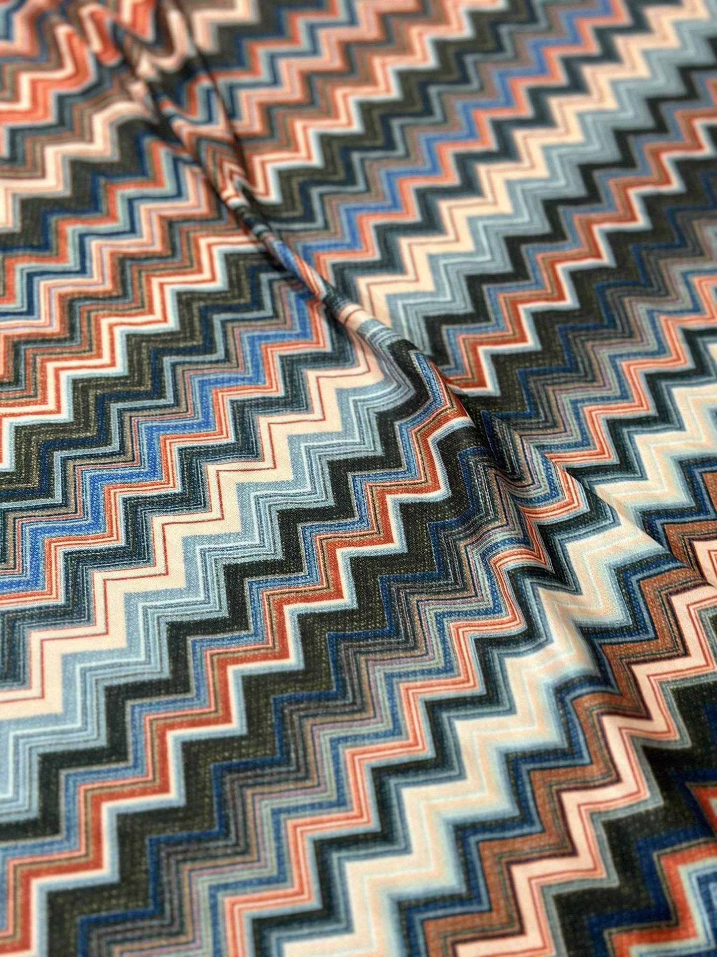 Zigzag Patterned Fabric – Custom Printed Fabric, Choose Material by Metre