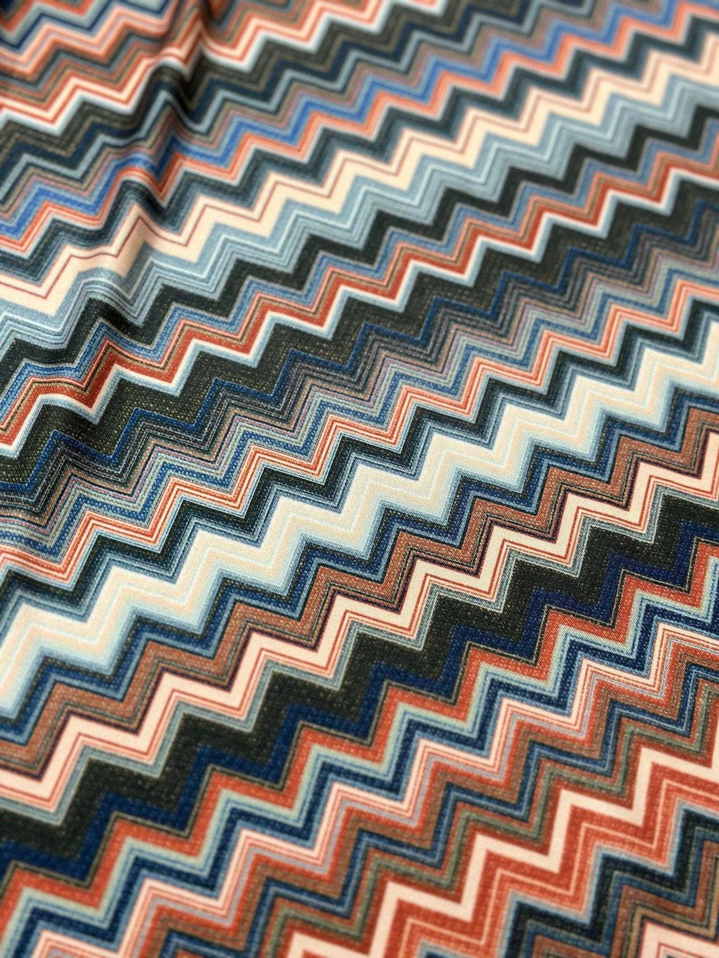 Zigzag Patterned Fabric – Custom Printed Fabric, Choose Material by Metre