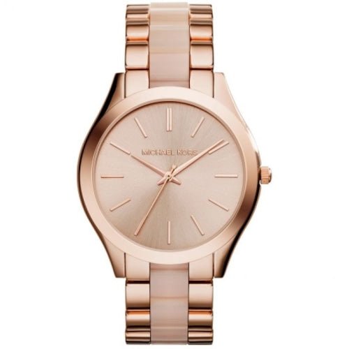 Michael Kors MK4294 Ladies Slim Runway Rose Gold/Pink Watch