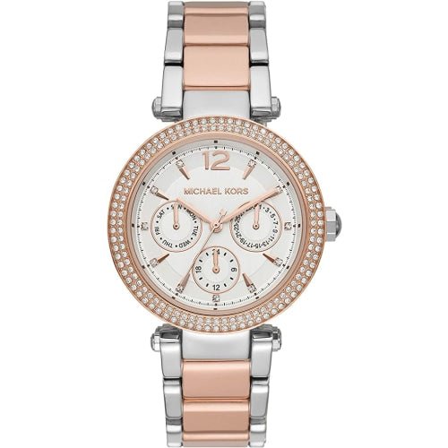 Michael Kors MK6301 Ladies Parker Rose Gold/Silver Stainless Watch