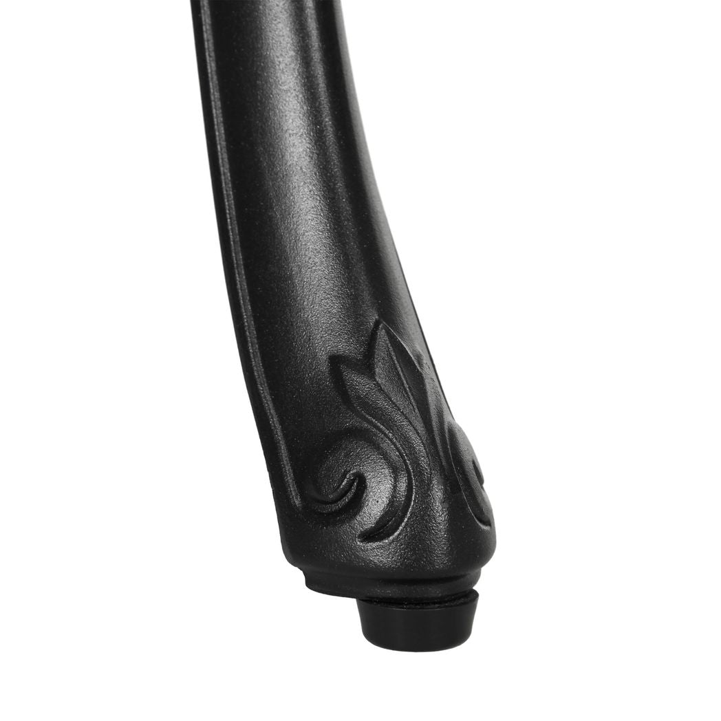 Outsunny 3 Piece Patio Bistro Set Outdoor Table Set with Umbrella Hole