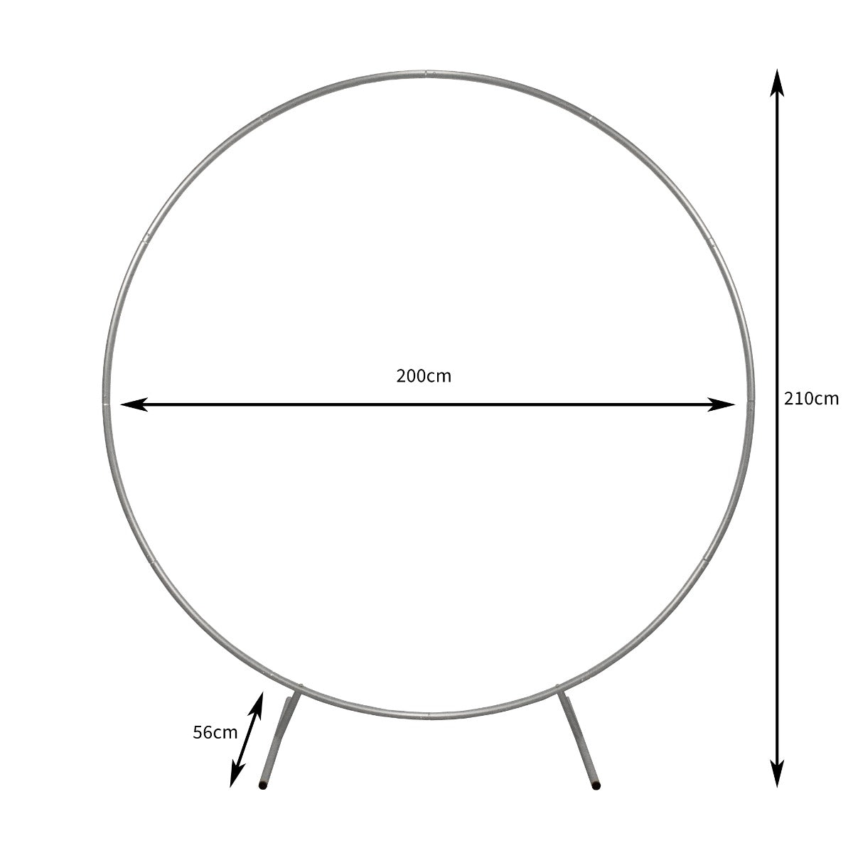 Wedding Moongate 200cm - Silver
