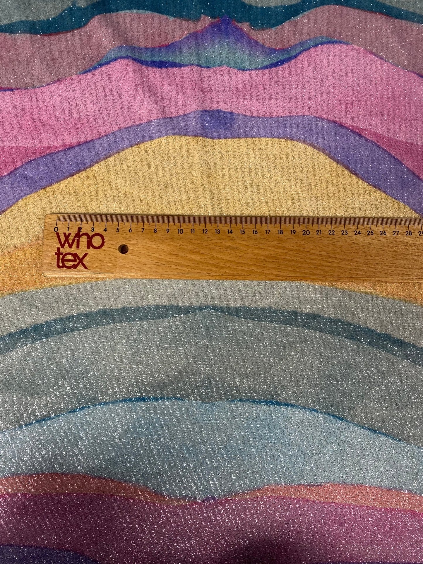 Multicolor Shimmer Lurex Fabric with Glitter