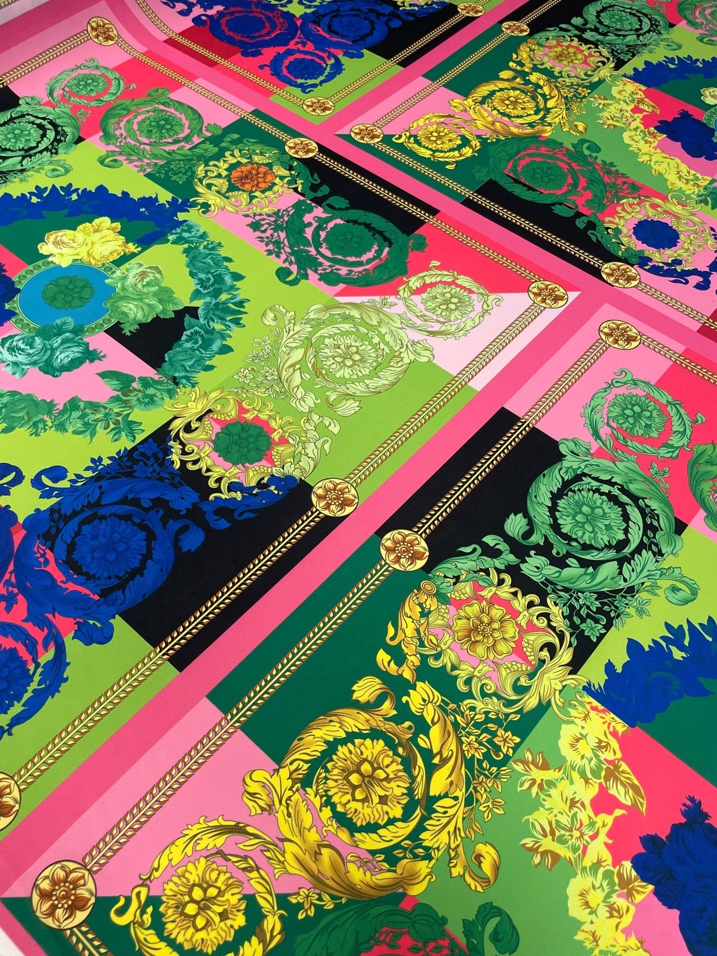 Multicolour Baroque Crepe Fabric by the Metre – Luxury Dressmaking