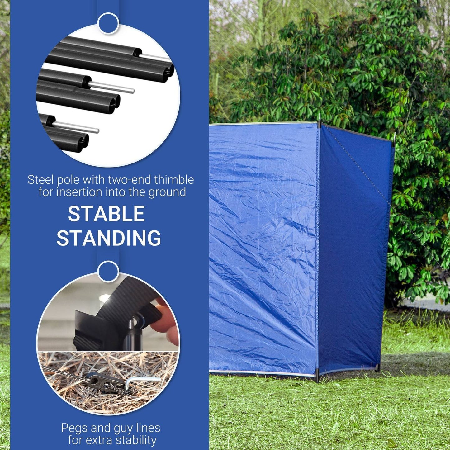 5 Pole Camping Windbreaks