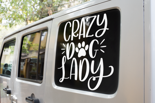 Crazy Dog Lady Dog Mom Sticker